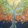 Fall Tree- w/gold & silver