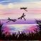 Purple Dragonflies